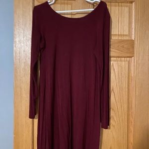 Francescas Long Sleeve t-shirt dress size small